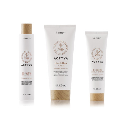 Kemon Pack Christmas Actyva Discipline Curly Cream