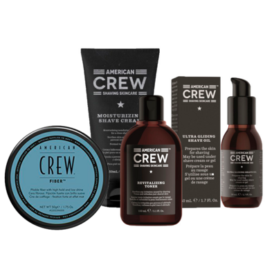 pack american crew shaving and fiber