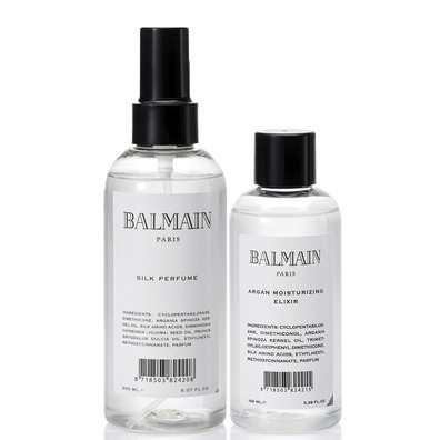 Pack Balmain Argan Elixir and Silk Perfume