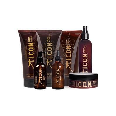 PACK ICON INDIA FULL Shampoo, Conditioner, Oil, Dry Oil, Healing, 24K, Curl Cream
