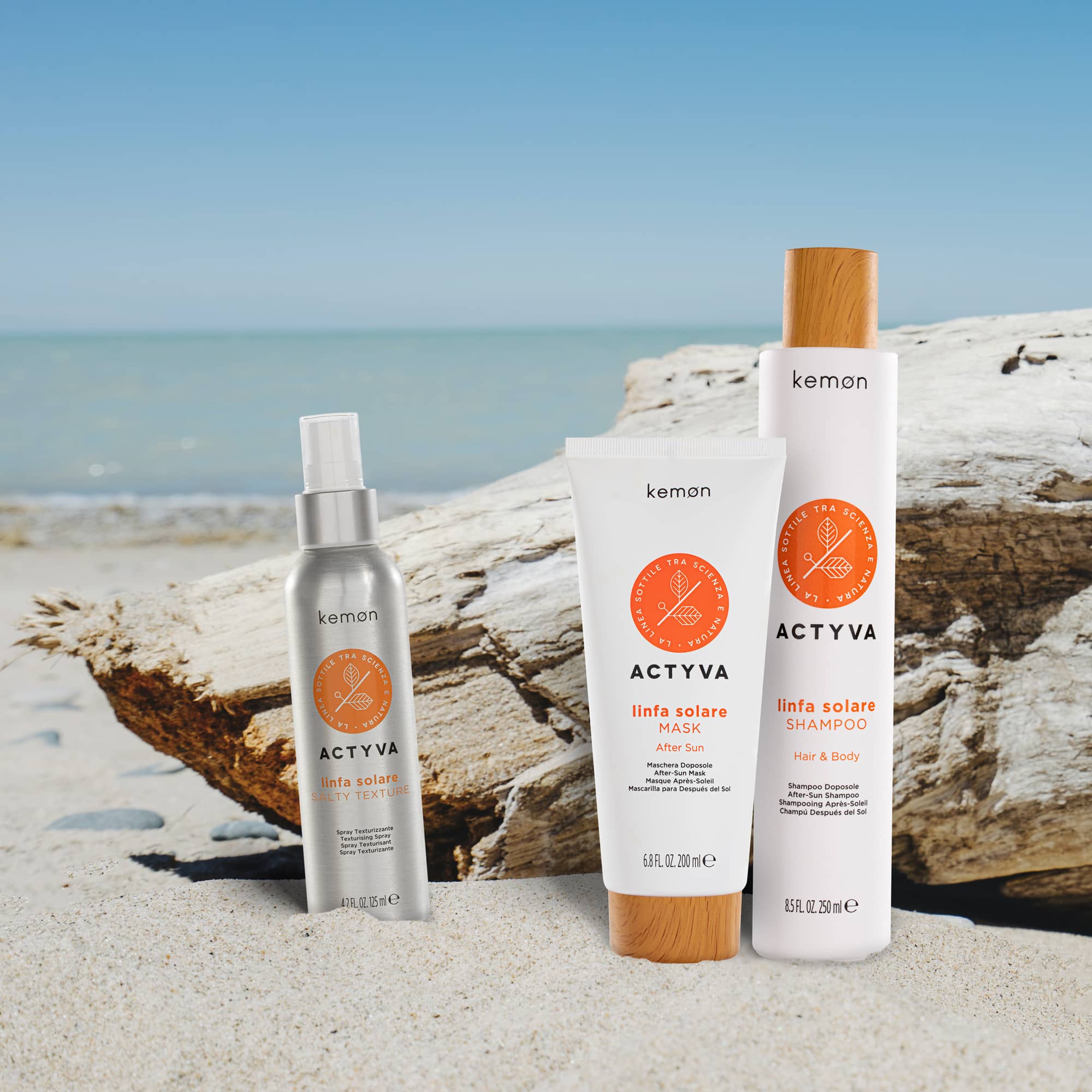 Kemon Linfa Solare. Sun protection hair products