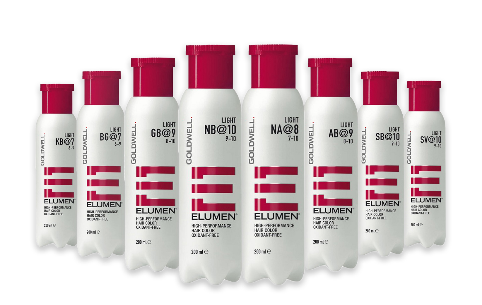 Elumen Goldwell Light, color base of pure pigments for the hair. 