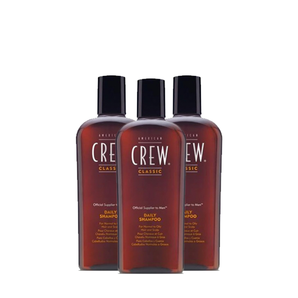 Lege med lineal symaskine Pack 3 American Crew Daily Shampoo - Nicehair.com